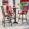 Flash Furniture Outdoor Stool - 30 inch Patio Bar Stool, Red, 2PK 2-ET-SWVLPTO-30-RD-GG - alternate 9